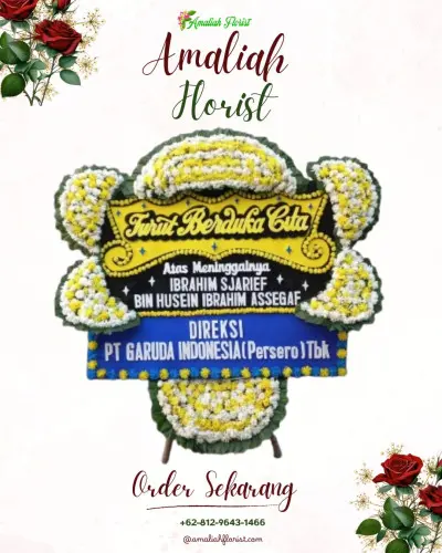 Papan Bunga Duka di Joglo House Puspitek