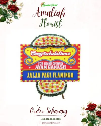 Bunga Papan Congratulation di Joglo House Puspitek